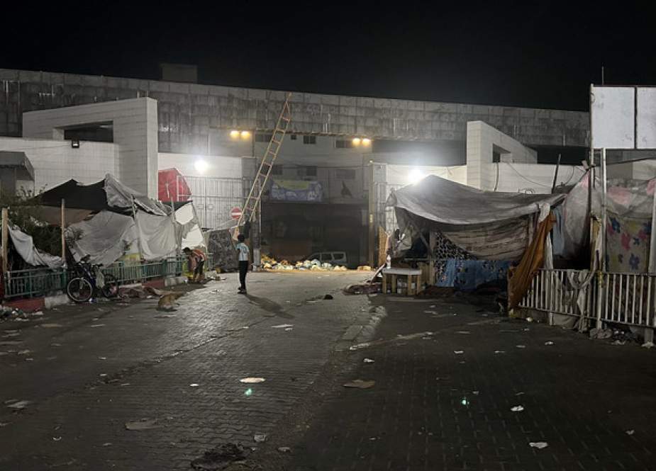 Exterior of Al-Shifa hospital in Gaza City