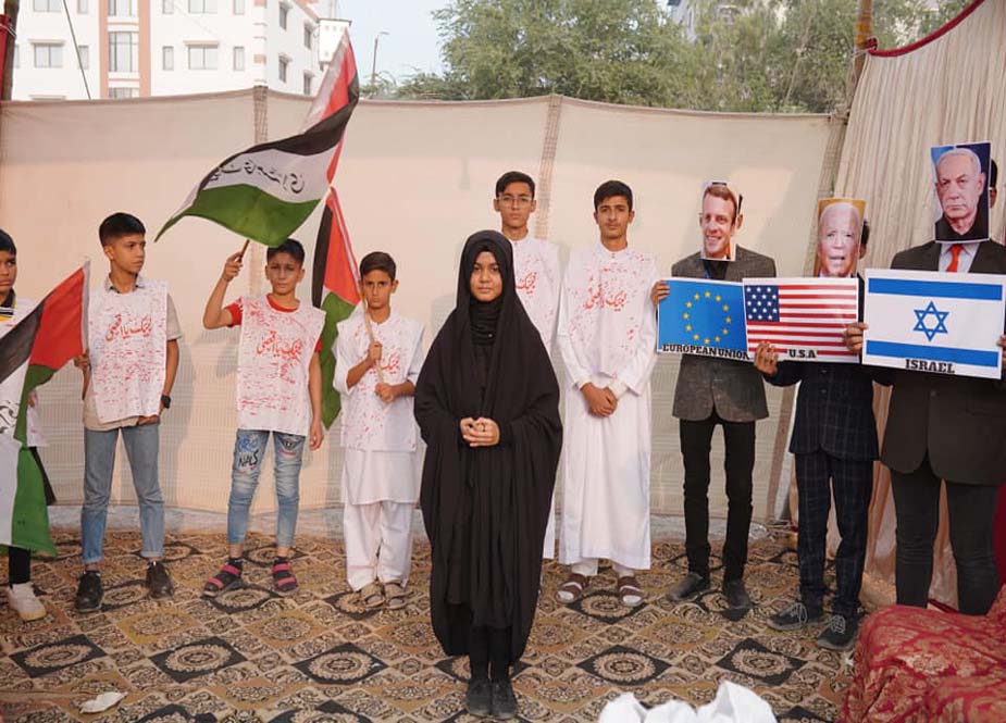 کراچی میں فلسطینی شہداء سے اظہار یکجہتی کیلئے عظیم الشان حامیان مظلومین فلسطین اجتماع کی تصویری جھلکیاں