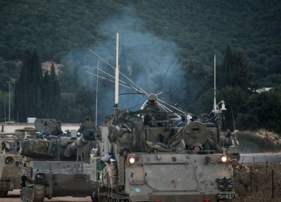 IDF artillery unit near the border with Lebanon