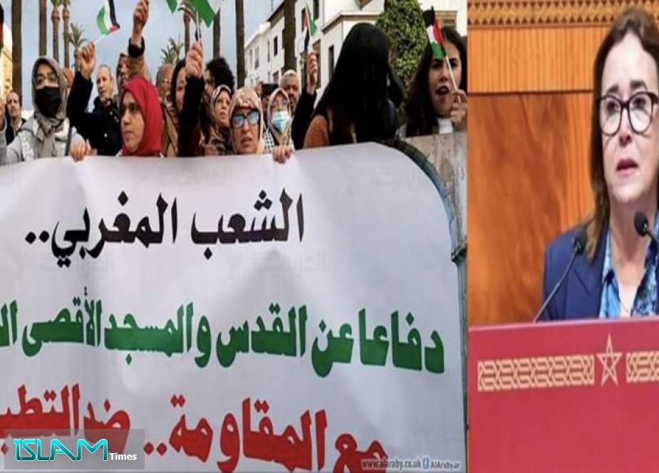 برلمانية مغربية تطالب حكومة بلادها بمراجعة التطبيع مع الاحتلال