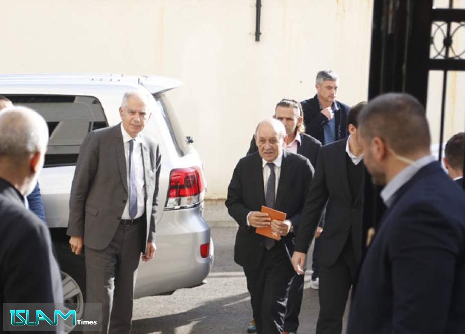 MP Raad Receives Le Drian at the Loyalty to the Resistance Bloc Headquarters