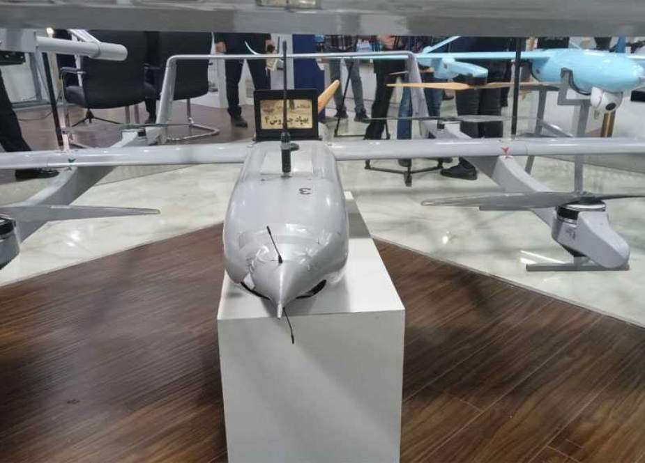 Iranian Navy Unveils Homegrown Chamrosh-4 VTOL Drone