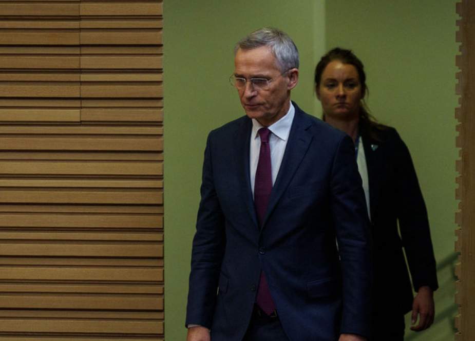 Jens Stoltenberg NATO Secretary General at the NATO Headquarters in Brussels
