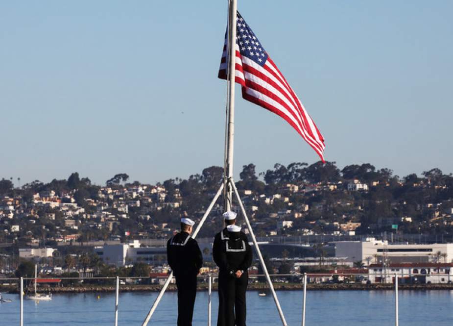 US Navy personnel in Coronado, California.