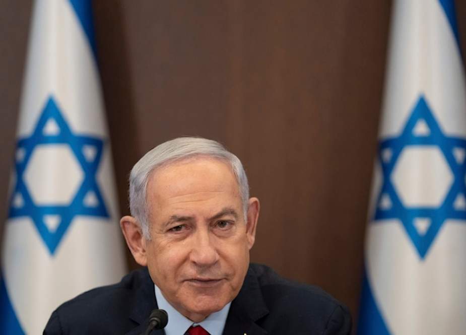 Israeli Prime Minister Benjamin Netanyahu chairs a cabinet meeting at the prime minister