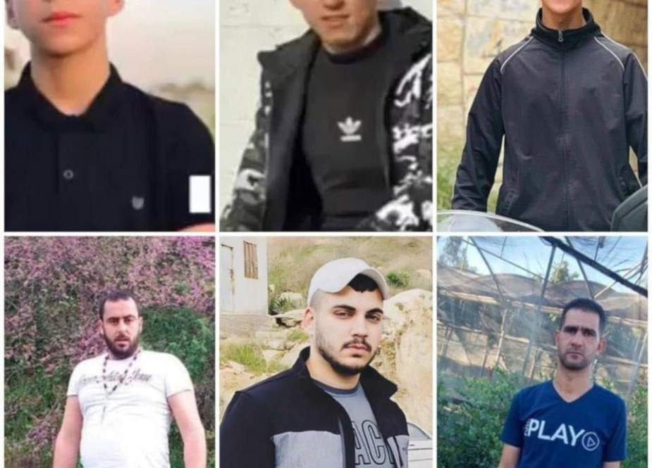 Six Palestinian martyrs in Tubas
