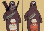 Terroristlər - Karikatura