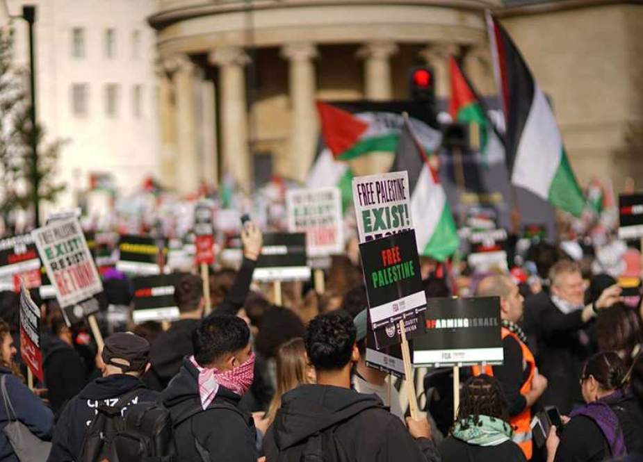 London Students March in Solidarity with Palestine, Decrying UK, “Israel”
