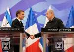 Israel PM Benjamin Netanyahu and France President Emmanuel Macron