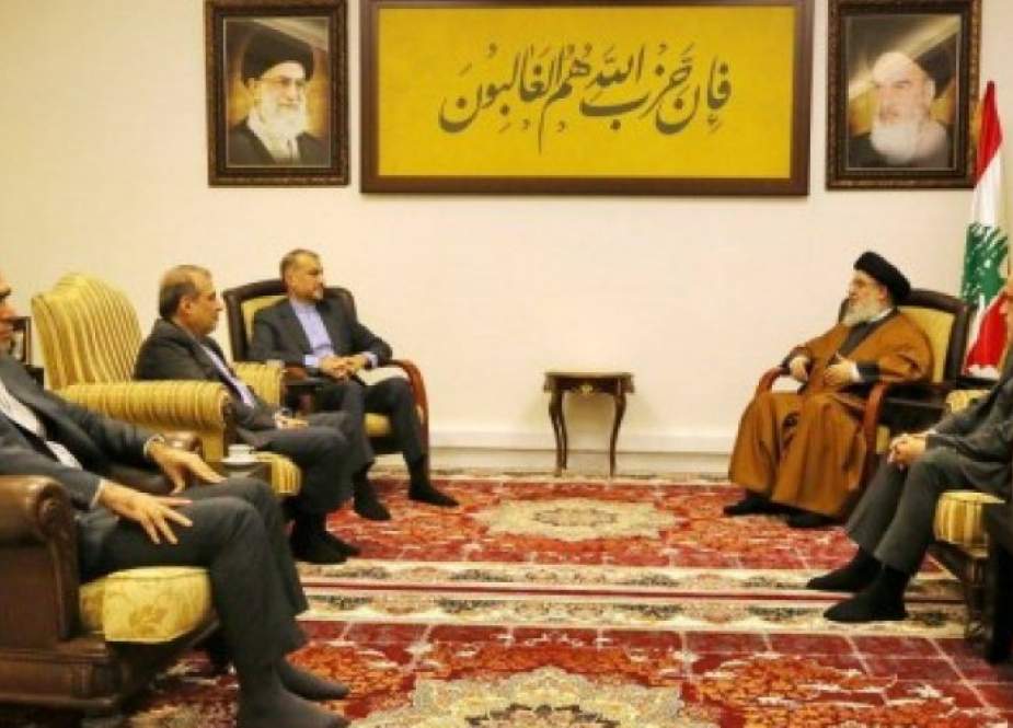 وزير الخارجية الايراني يلتقي السيد حسن نصر الله