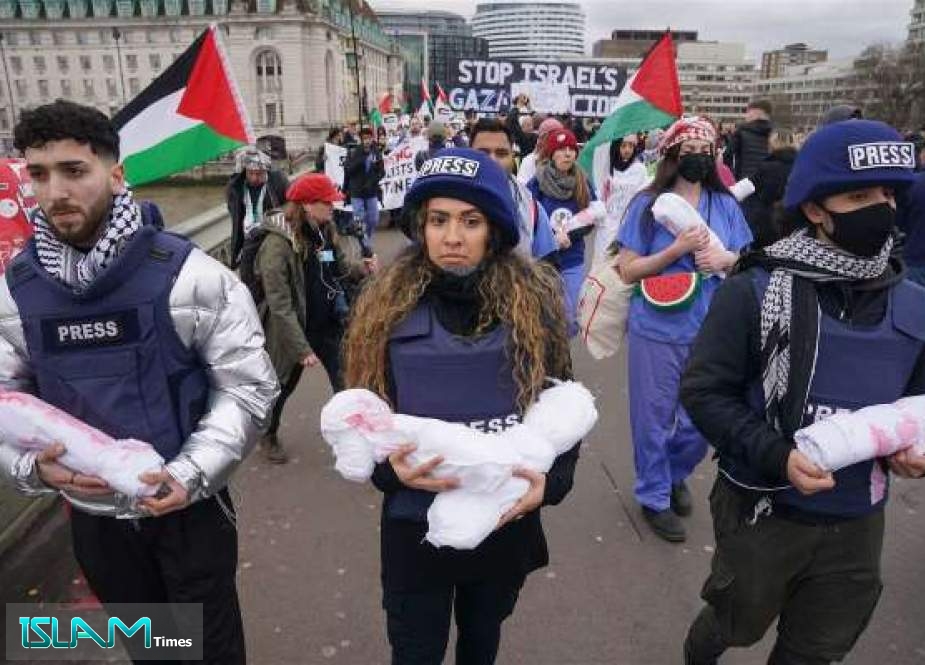 مظاهرات حاشدة في مدن أوروبية لوقف الحرب الإسرائيلية على غزة
