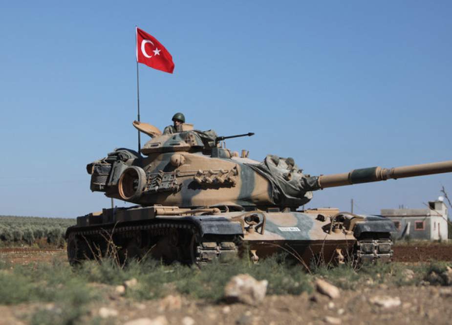 A Turkish tank in northern Syria
